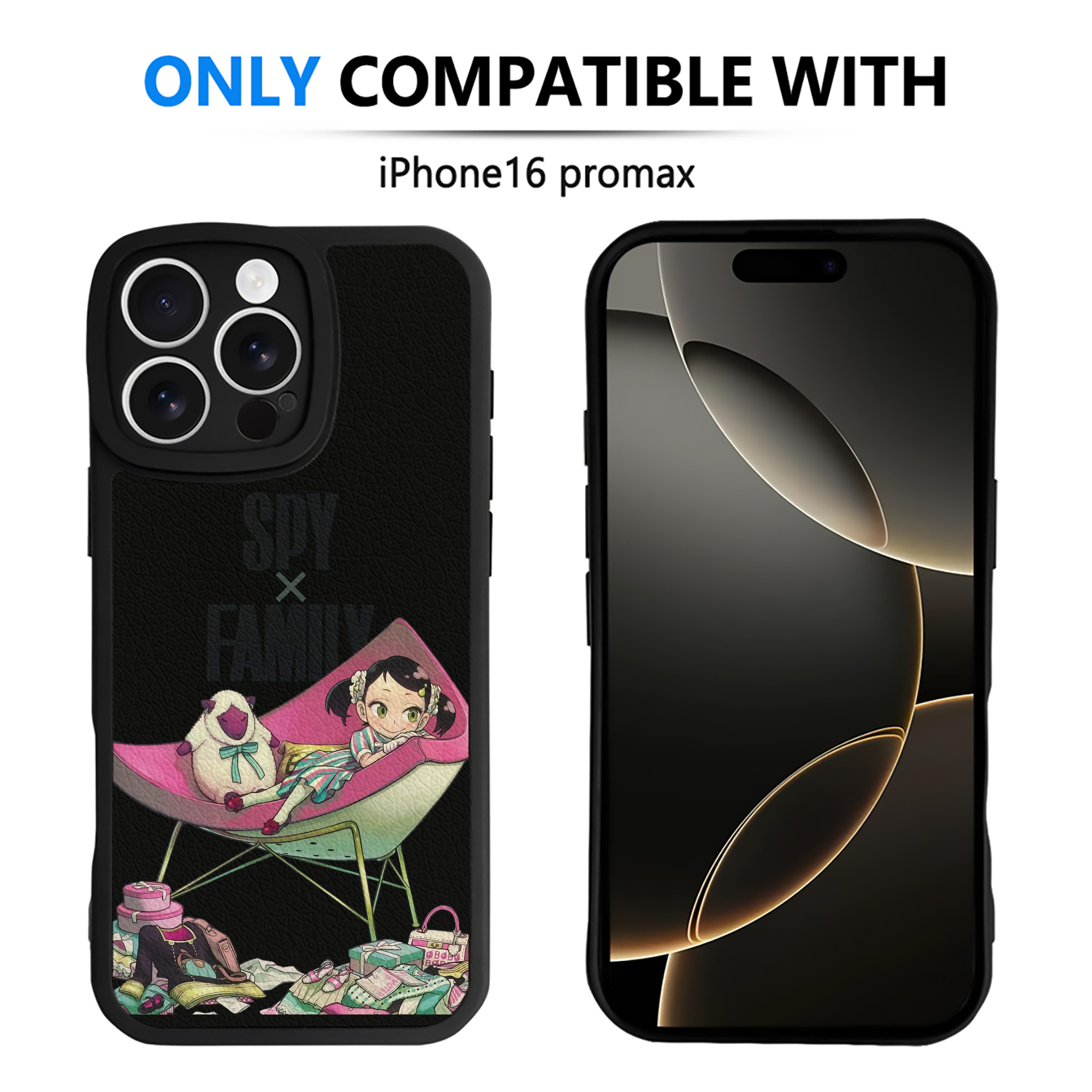 （画像用） SPY×FAMILY间谍家家酒 【iPhone 16シリーズ対応】シリコンスマホケース（レザー調） 材質：シリコン